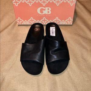 ☀️NEW☀️Gianni Bini 8.5M Black Leather Sandals